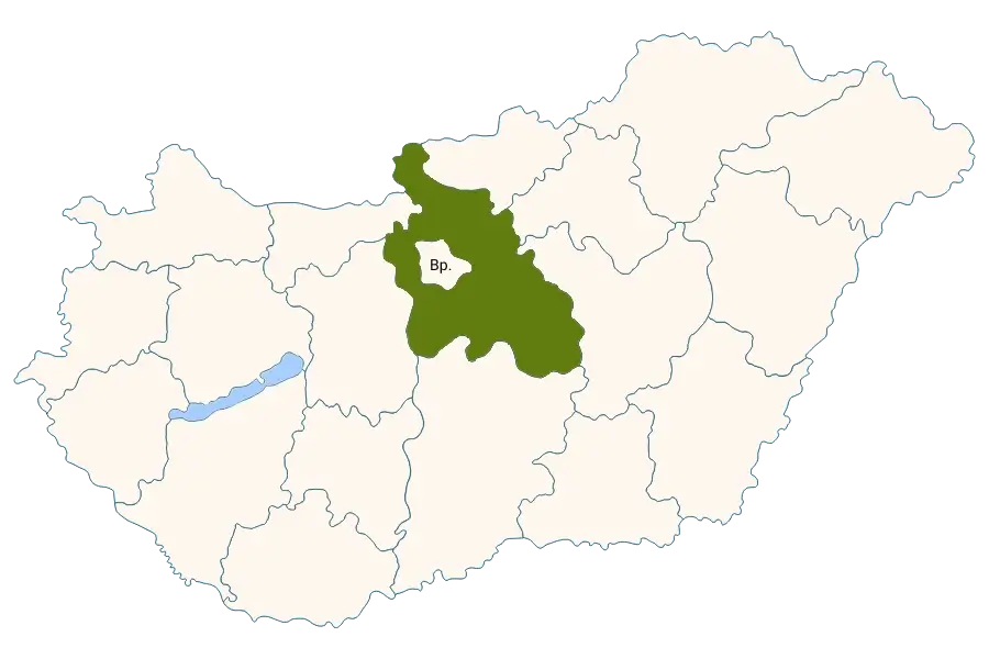 Pest vármegyei szolgáltatási terület